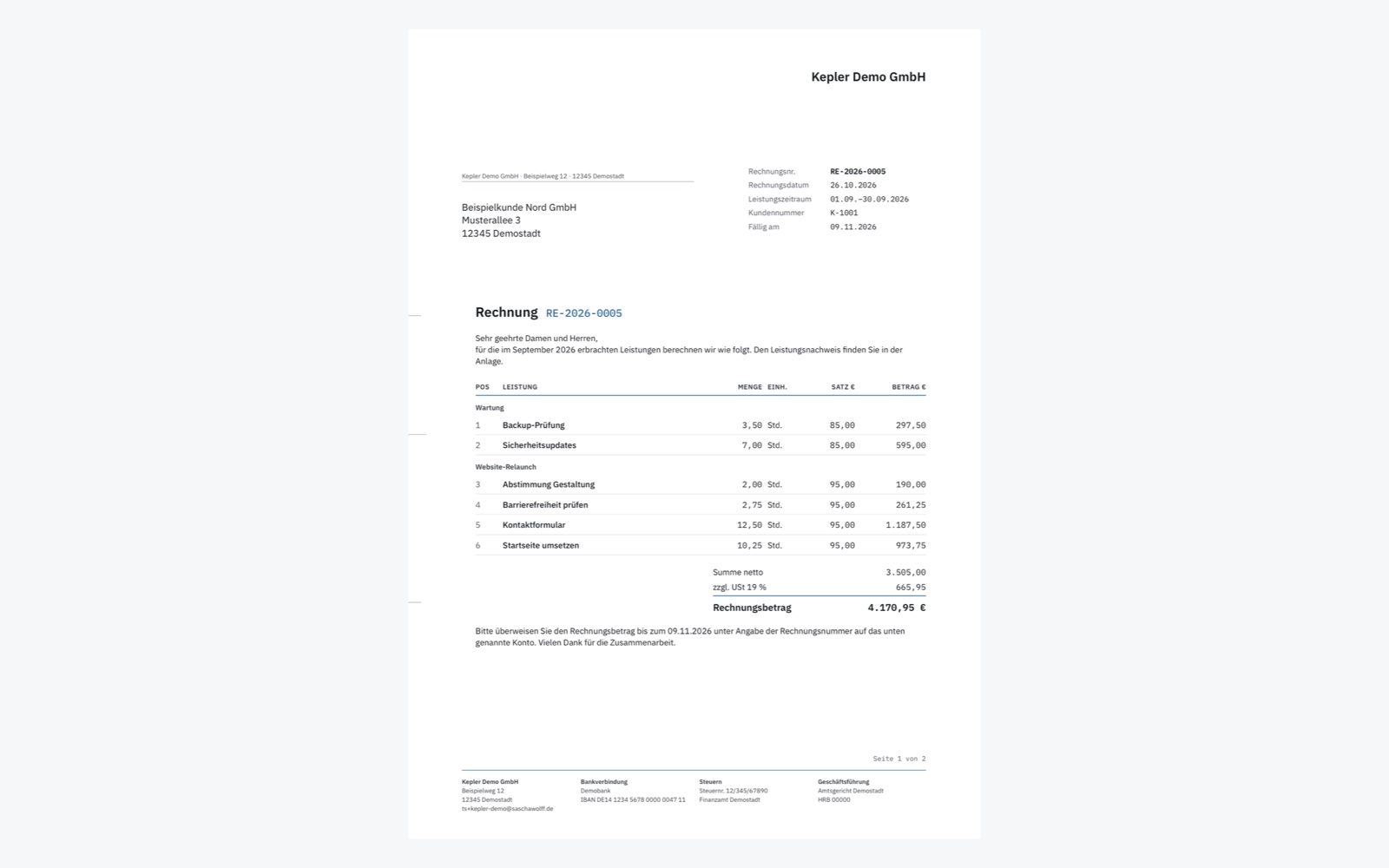 Rechnungs-PDF (Demo-Daten)